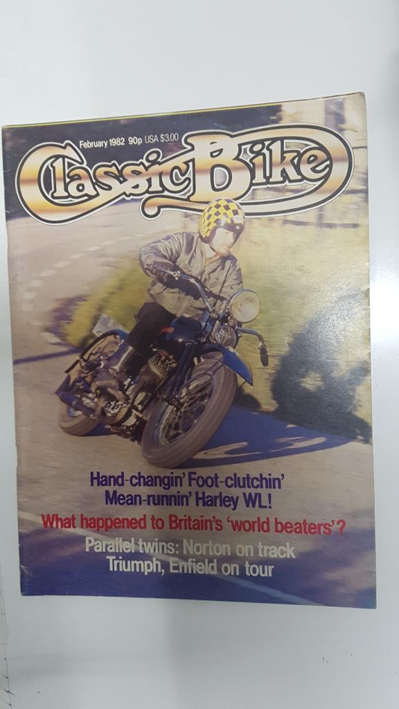 Revista: Classic Bike num 25, february 1982 - Test Harley 750cc WL 