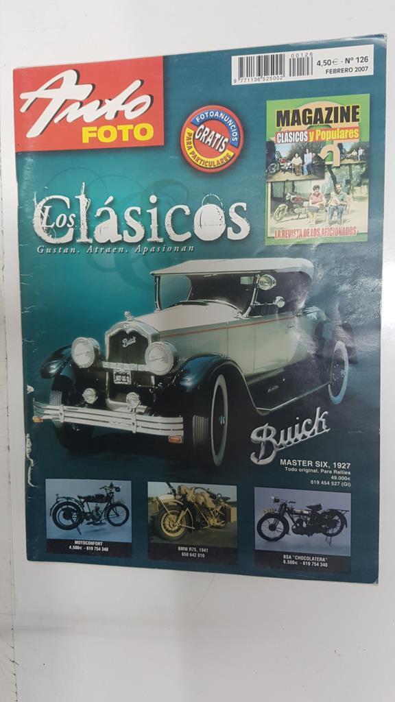 Revista de coches clasicos: AutoFoto num 126, febrero 2007. La revista de los aficionados 
