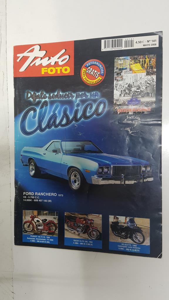 Revista de coches clasicos: AutoFoto num 141, mayo 2008. La revista de los aficionados 