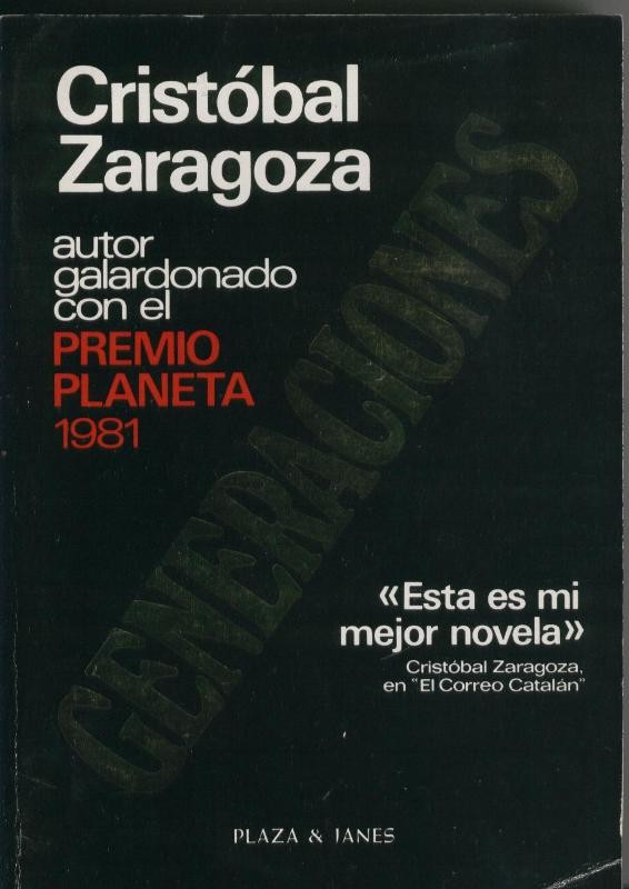 Cristobal Zaragoza: Generaciones