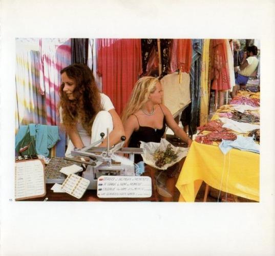 LAMINA V19586: Flores en un mercadillo hippy en Ibiza