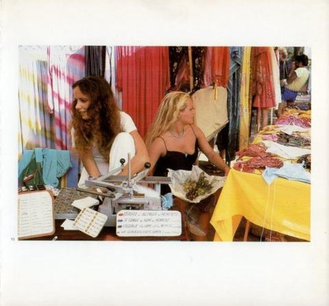 LAMINA V19586: Flores en un mercadillo hippy en Ibiza