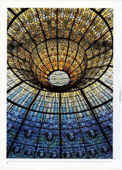 LAMINA V19430: Palau de la Musica de Barcelona. Claraboya central