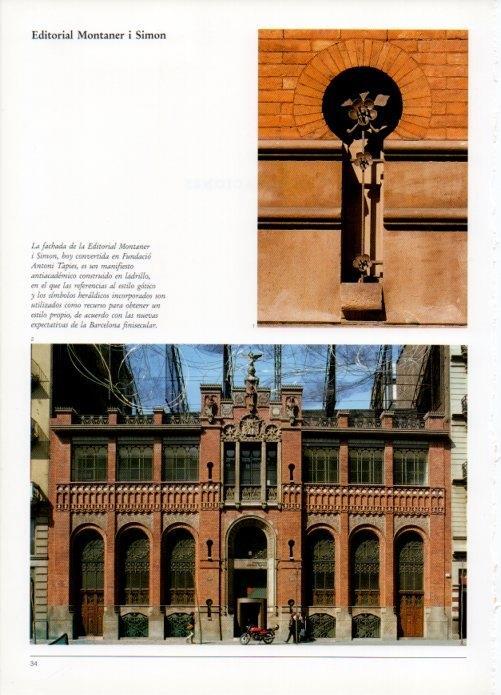 LAMINA V19406: Fachada de la Editorial Montaner i Simon hoy Fundacio Antoni Tapies