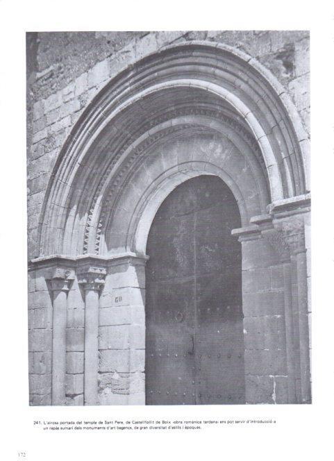 LAMINA V19384: Portada de Sant Pere de Castellfolit de Boix