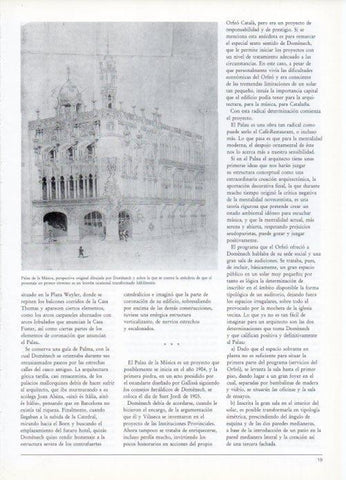 LAMINA V19401: Palau de la Musica perspectiva dibujada por Domenech i Montaner