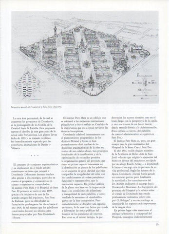 LAMINA V19404: Perspectiva del Hospital de la Santa Creu i Sant Pau