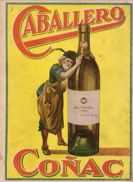 LAMINA V19787: Publicidad coñac Caballero