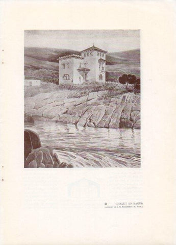 LAMINA V19793: Chalet en Bagur por J. M. Sagnier y E. Bona