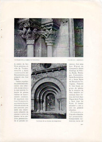 LAMINA V19795: Fachada iglesia de Porqueras