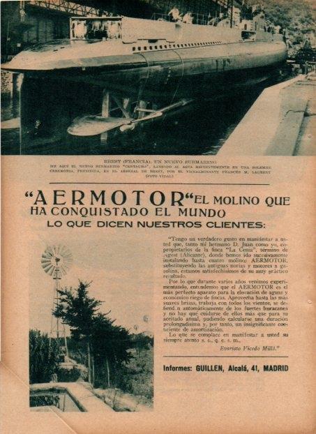 LAMINA V19758: Submarino Centauro en Brest, Francia
