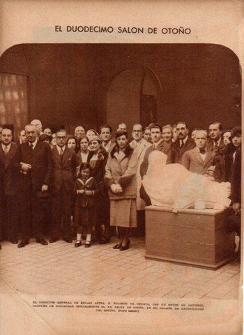 LAMINA V19761: Inaguracion XII Salon de Otoño en el Retiro de Madrid
