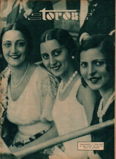 LAMINA V19763: Miss España y Miss Fiesta del Pilar
