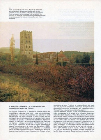 LAMINA V19845: Vista del Monastir de Cuixa