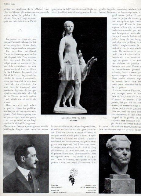 LAMINA V19820: La noia amb el gos i Andre Foucalt