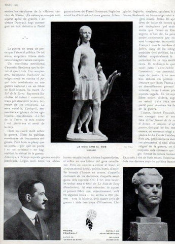LAMINA V19820: La noia amb el gos i Andre Foucalt