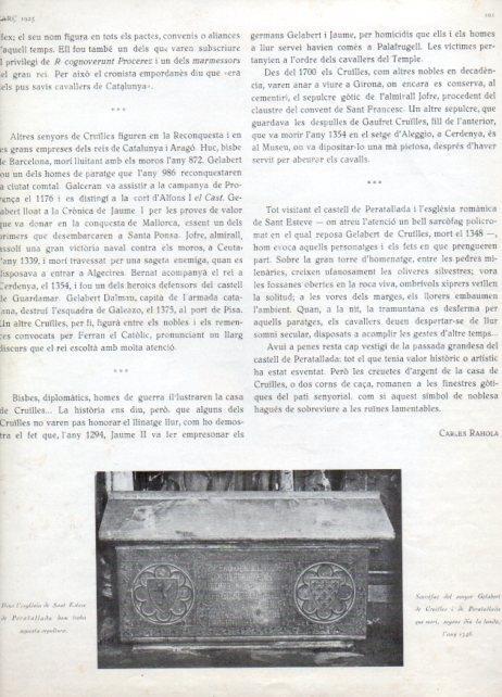 LAMINA V19824: Sarcofag de Gelabert de Cruilles i de Peretallada 1348