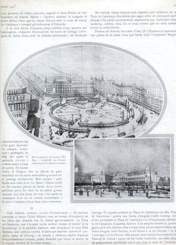 LAMINA V19815: Projecte Plaça Catalunya per Puig i Cadafalch
