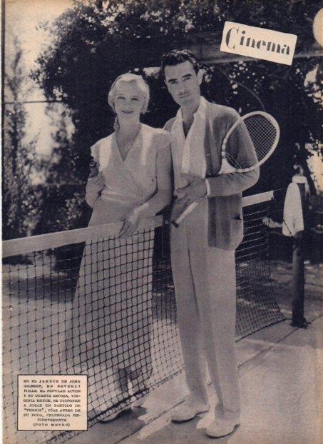 LAMINA V19740: John Gilbert y Virginia Bruce en Beverly Hills
