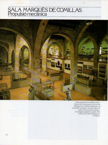 LAMINA V19656: Museu Maritim de Barcelona. Vista Galeria Vieta y Sala Marques de Comillas 