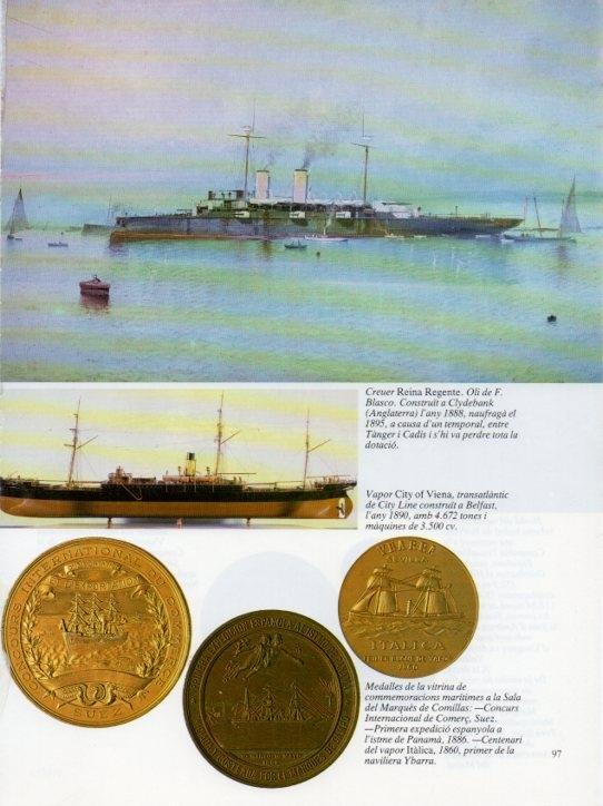 LAMINA V19659: Creuer Reina Regente oli de F. Blasco