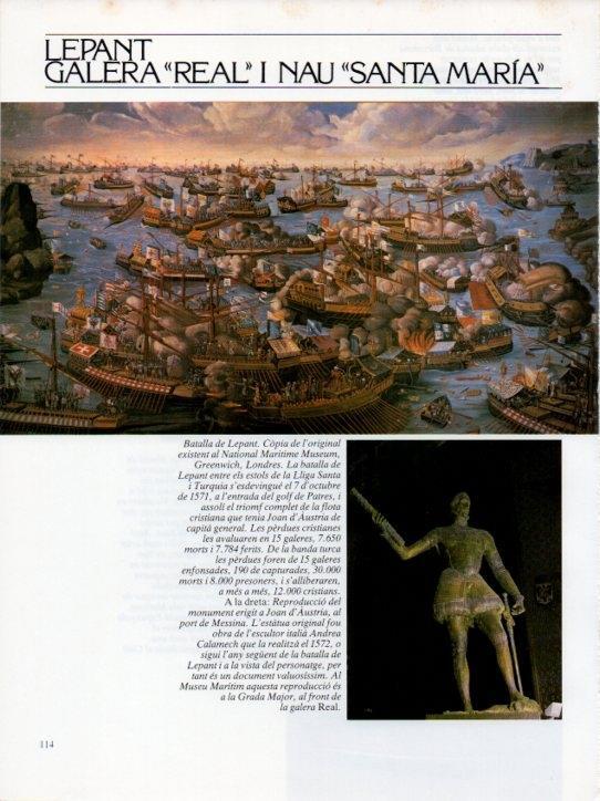 LAMINA V19666: Museu Maritim de Barcelona. Monument a Joan d'Austria al port de Messina reproduccio