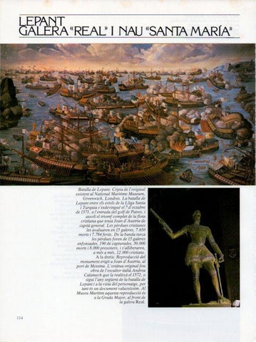 LAMINA V19666: Museu Maritim de Barcelona. Monument a Joan d'Austria al port de Messina reproduccio