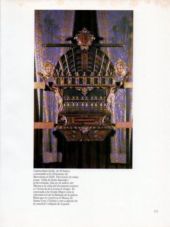 LAMINA V19672: Museu Maritim de Barcelona. Galera de Sant Jordi de 24 bancs