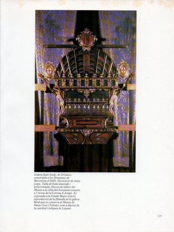 LAMINA V19672: Museu Maritim de Barcelona. Galera de Sant Jordi de 24 bancs