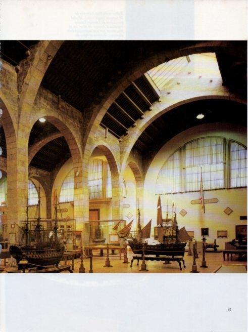 LAMINA V19627: Museu Maritim de Barcelona. Vista general sala Capmany