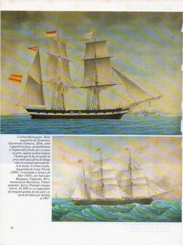 LAMINA V19630: Corbeta Borinquen per D. Gavarone i Corbeta Linda per Josep Pineda