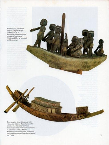 LAMINA V19637: Museu Maritim de Barcelona. Embarcacio funeraria egipcia