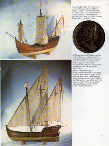 LAMINA V19639: Museu Maritim de Barcelona. Caravel.la La Niña reconstruccio escala 1:20
