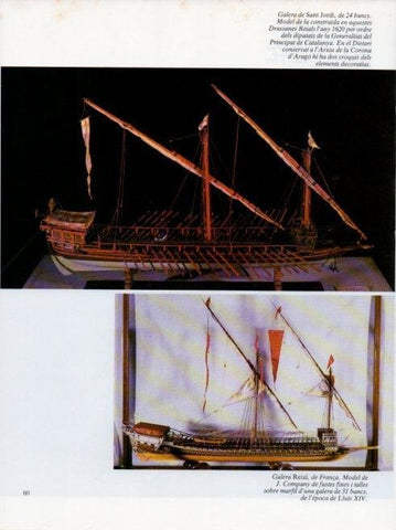 LAMINA V19640: Museu Maritim de Barcelona. Galera de Sant Jordi i Galera Reial de França