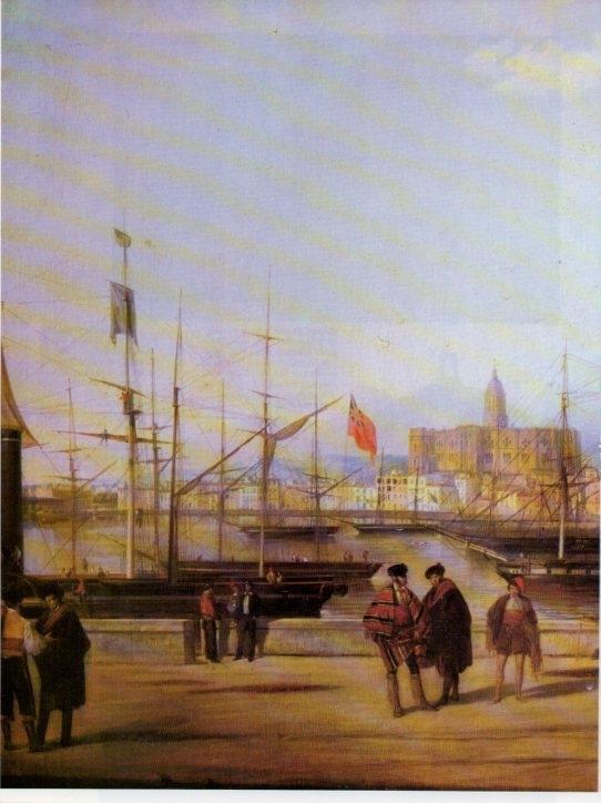 LAMINA V19646: Port de Malaga per Domingo Gallego