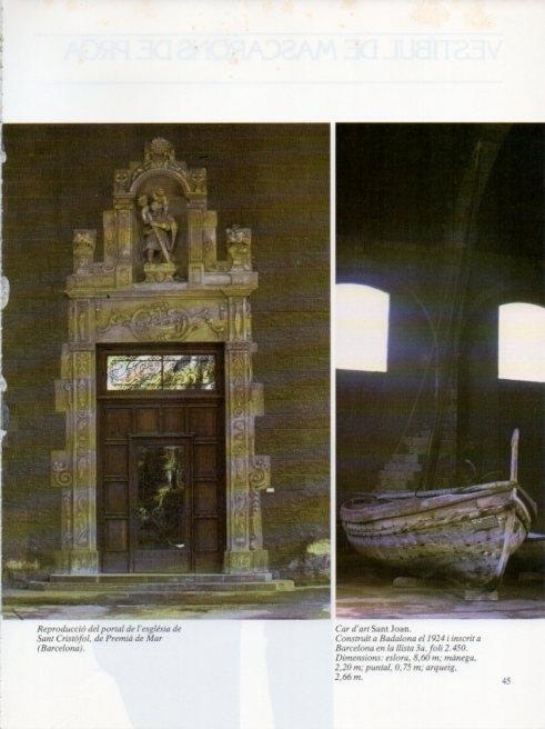 LAMINA V19634: Museu Maritim de Barcelona. Reproduccio portal de l'esglesia de Sant Cristofol