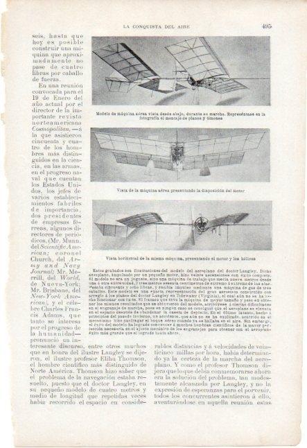 LAMINA V19680: Aeroplano del doctor Langley