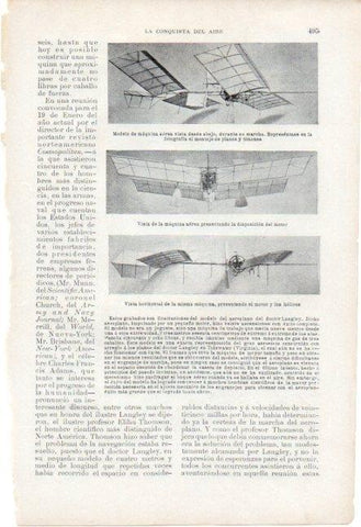 LAMINA V19680: Aeroplano del doctor Langley