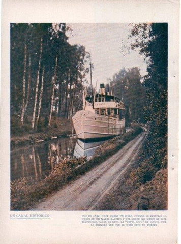 LAMINA V19715: Canal de Gota, Suecia