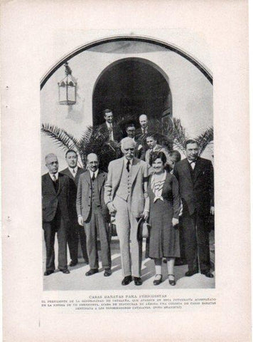 LAMINA V19711: Presidente Macia en inaguracion en Lleida