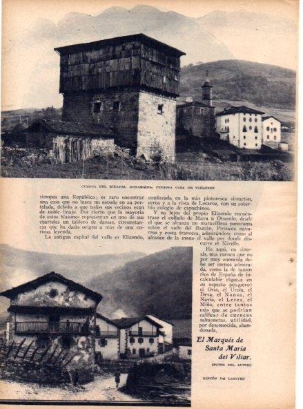 LAMINA V19725: Casa de tablones en Donamaria