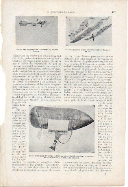 LAMINA V19681: Buque aereo ruso inventado en 1898