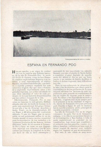 LAMINA V19686: Vista del puerto de Fernando Poo