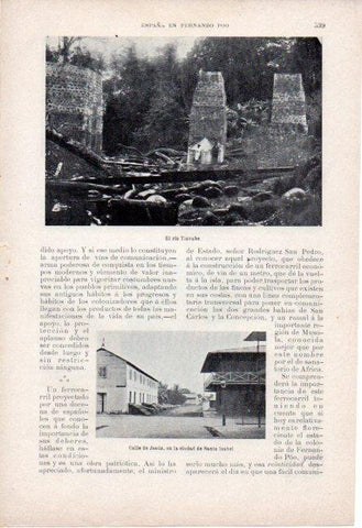 LAMINA V19688: Calle de Jesus en Santa Isabel, Fernando Poo