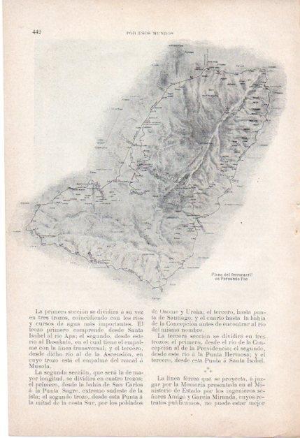 LAMINA V19689: Plano del ferrocarril de Fernando Poo