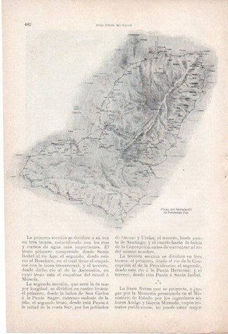 LAMINA V19689: Plano del ferrocarril de Fernando Poo