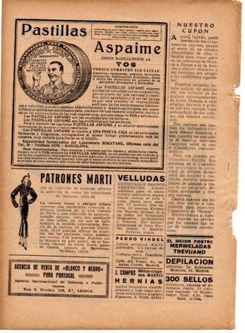 LAMINA V19701: Publicidad Pastillas Aspaime