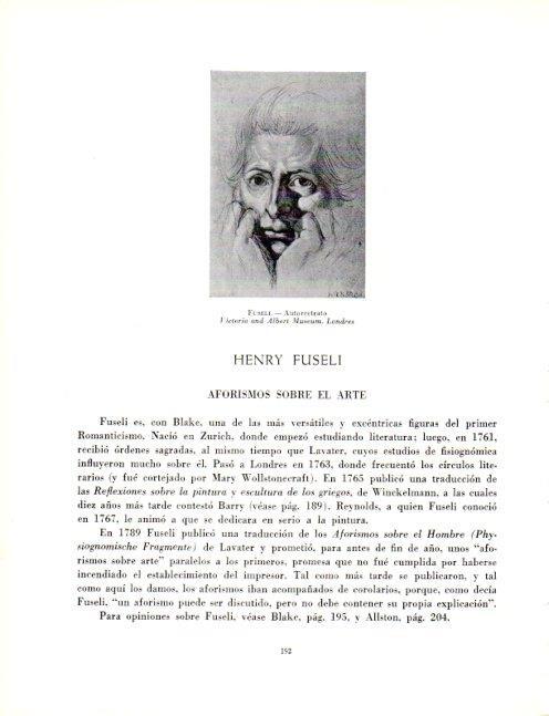 LAMINA V19049: Autorretrato por Henry Fuseli