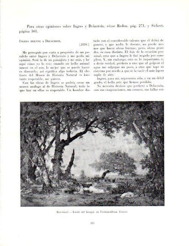 LAMINA V19056: Linde del bosque en Fontainebleau por Theodore Rousseau