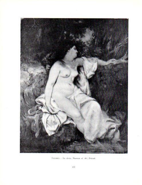 LAMINA V19059: La siesta por Courbet